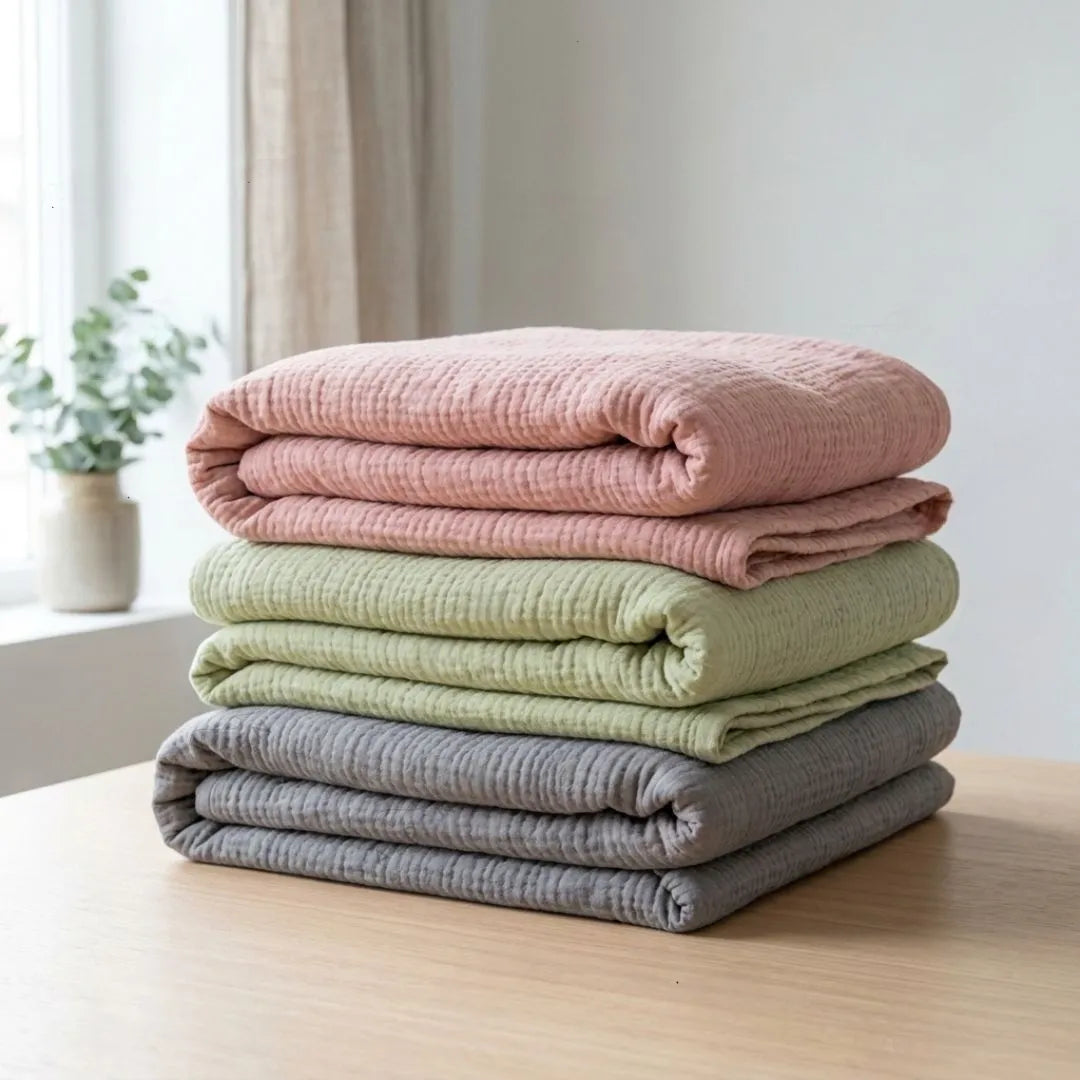 Couverture en gaze de coton