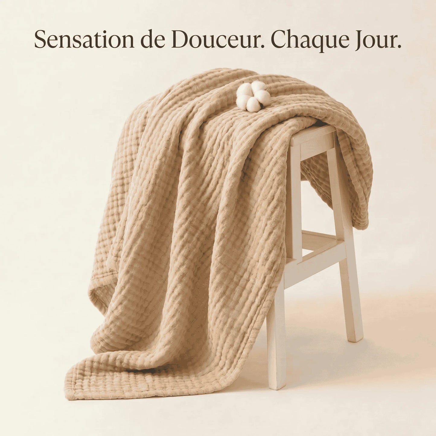Couverture en gaze de coton