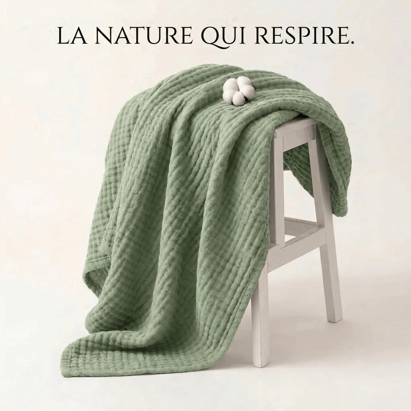 Couverture en gaze de coton